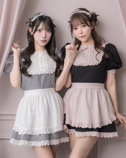 （左）モデル身長：152cm/着用カラー：ギンガム（右）モデル身長：157cm/着用カラー：ブラック