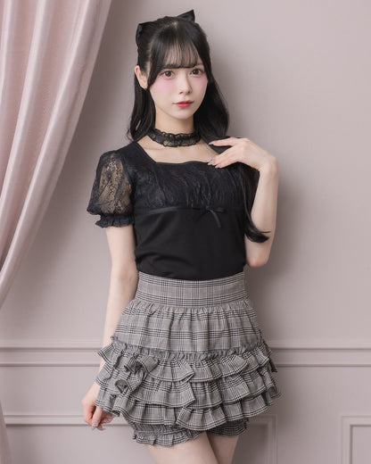 モデル身長：155cm/着用カラー:グレーチェック