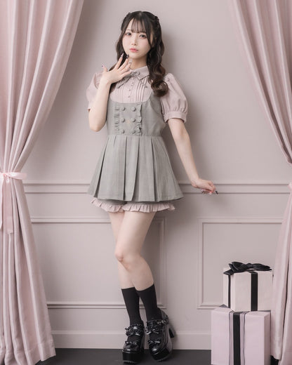 モデル身長：158cm/着用カラー:グレーチェック
