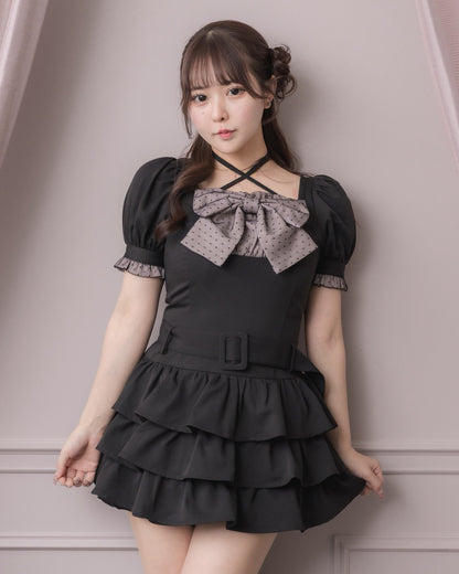 モデル身長：157cm/着用カラー：ブラック