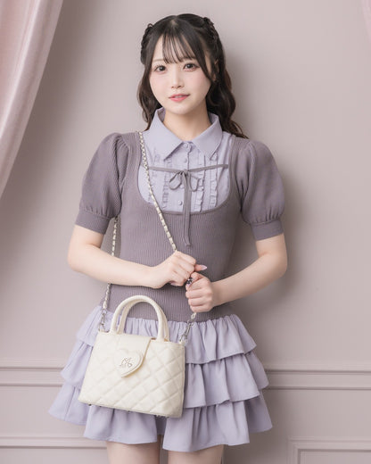 モデル身長：158cm/着用カラー:ホワイト