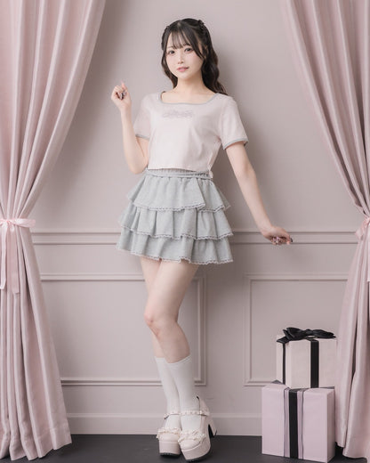 モデル身長：158cm/着用カラー：ピンク×グレー