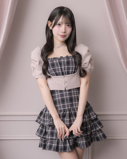 モデル身長：152cm/着用カラー：ピンク×ブラック