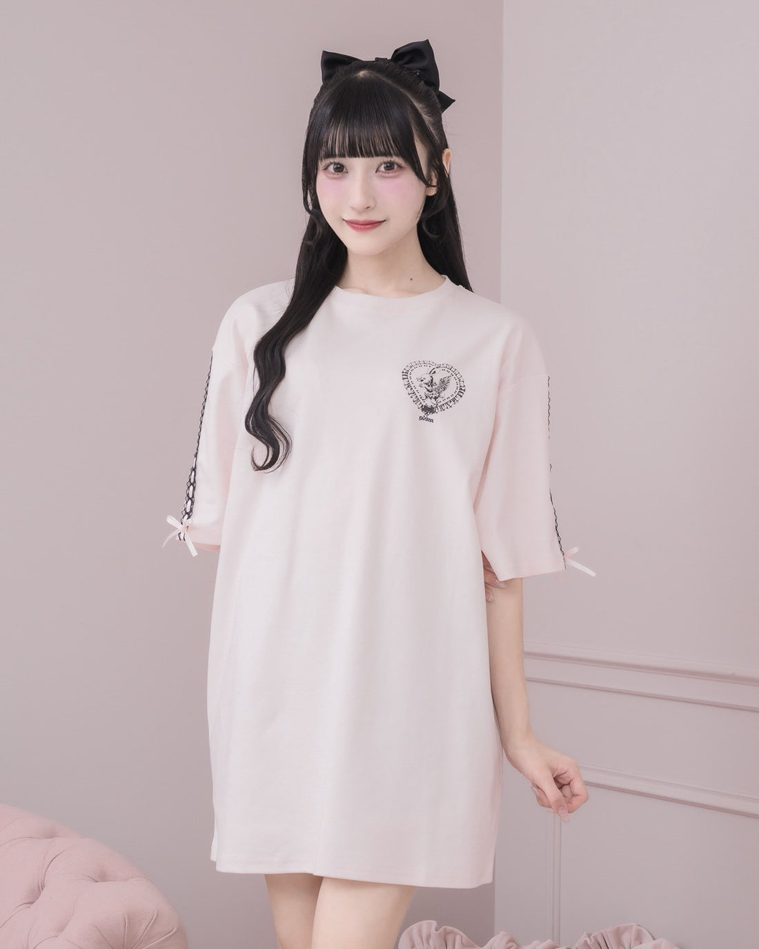 モデル身長:157cm/着用カラー:ピンク