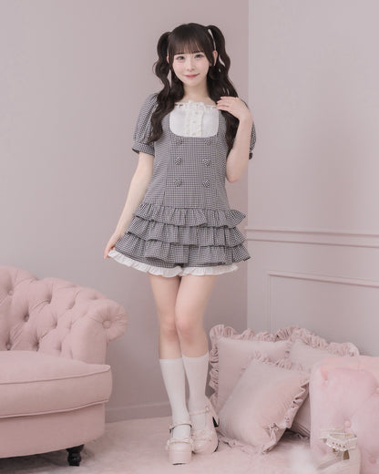 モデル身長：153cm/着用カラー：ギンガム