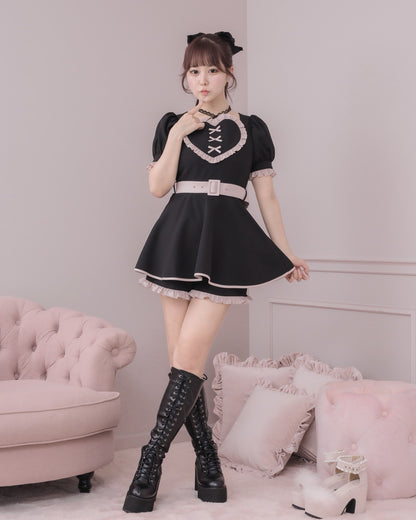 モデル身長：157cm/着用カラー：ブラック