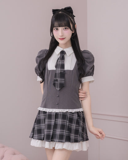 モデル身長：157cm/着用カラー：チャコール