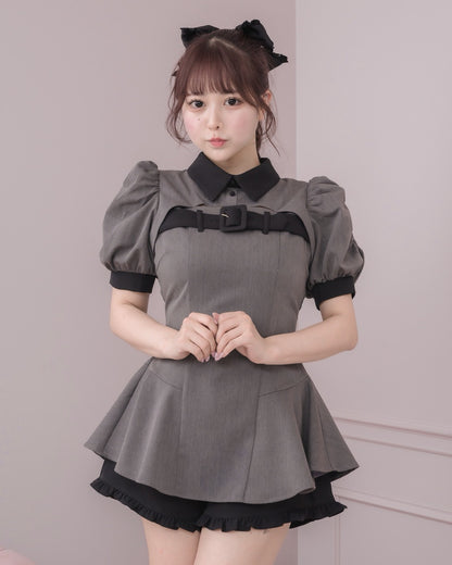 モデル身長：157cm/着用カラー：チャコール