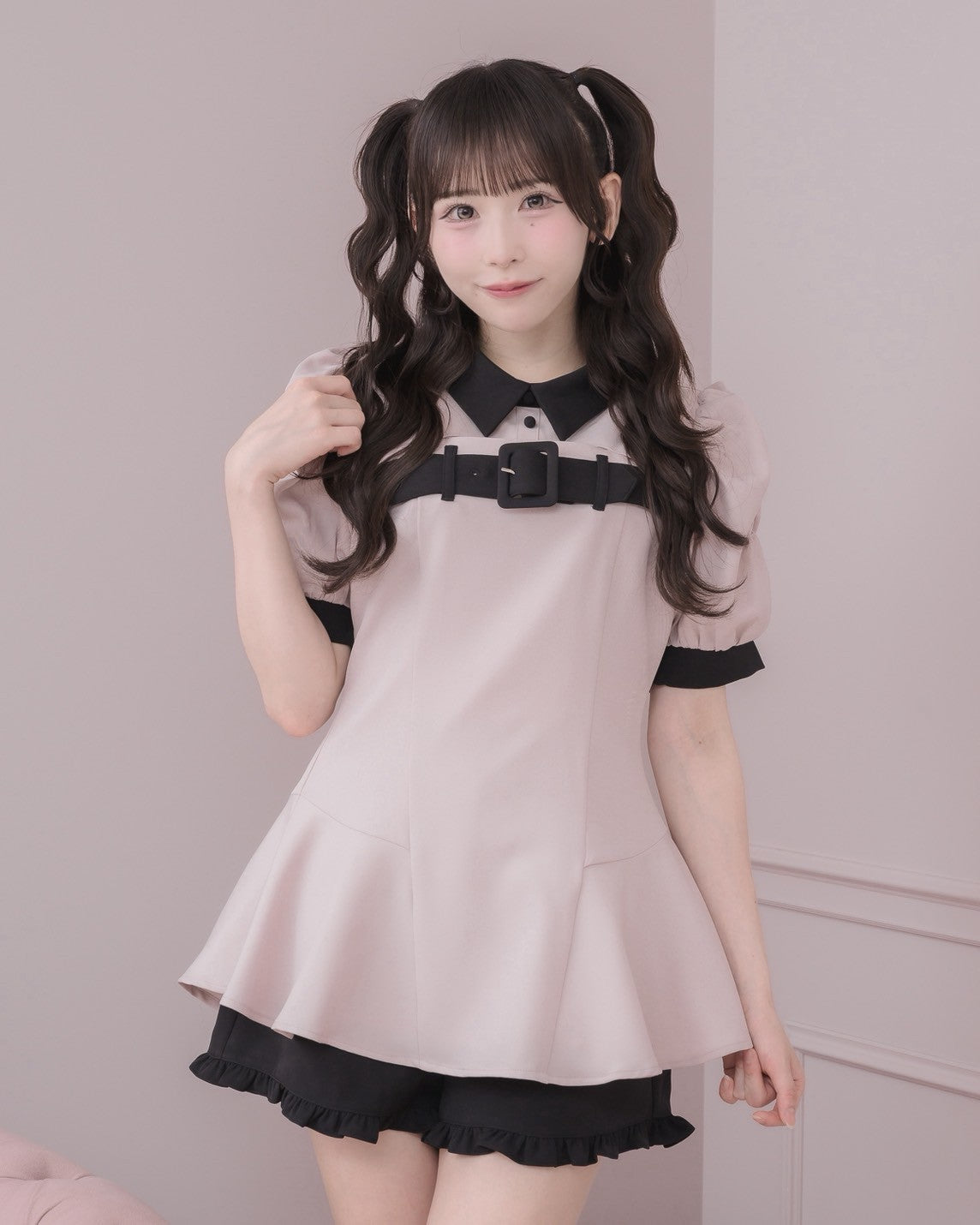 モデル身長：153cm/着用カラー：ピンク