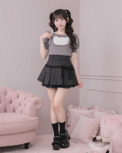 モデル身長：153cm/着用カラー : チャコール