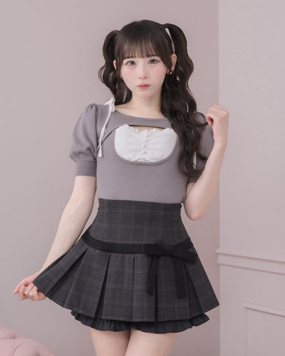 モデル身長：153cm/着用カラー : チャコール