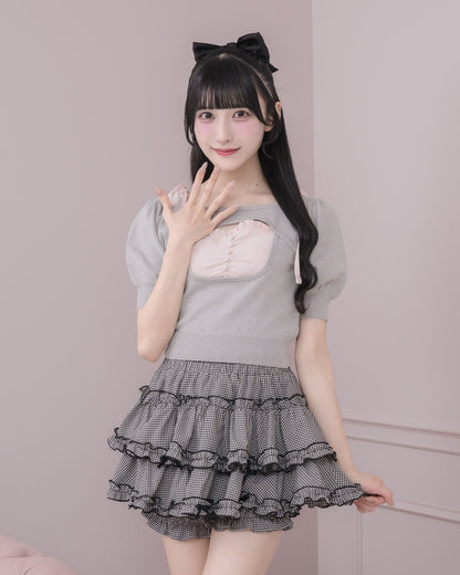 モデル身長：157cm/着用カラー : グレー