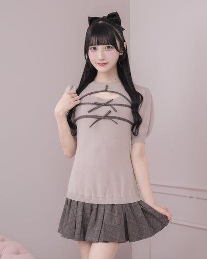 モデル身長：157cm/着用カラー : グレージュ