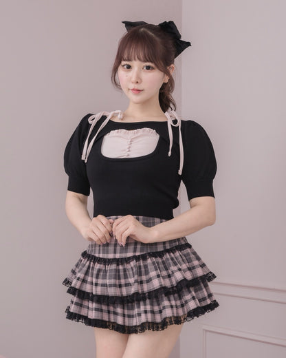 モデル身長：157cm/着用カラー : ブラック