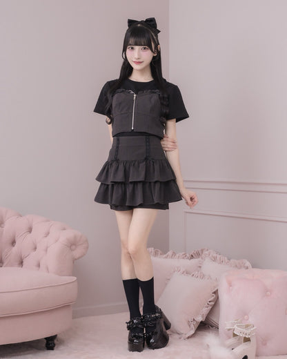 モデル身長：157cm/着用カラー：グレーギンガム