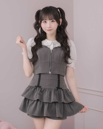 モデル身長：152cm/着用カラー：チャコール