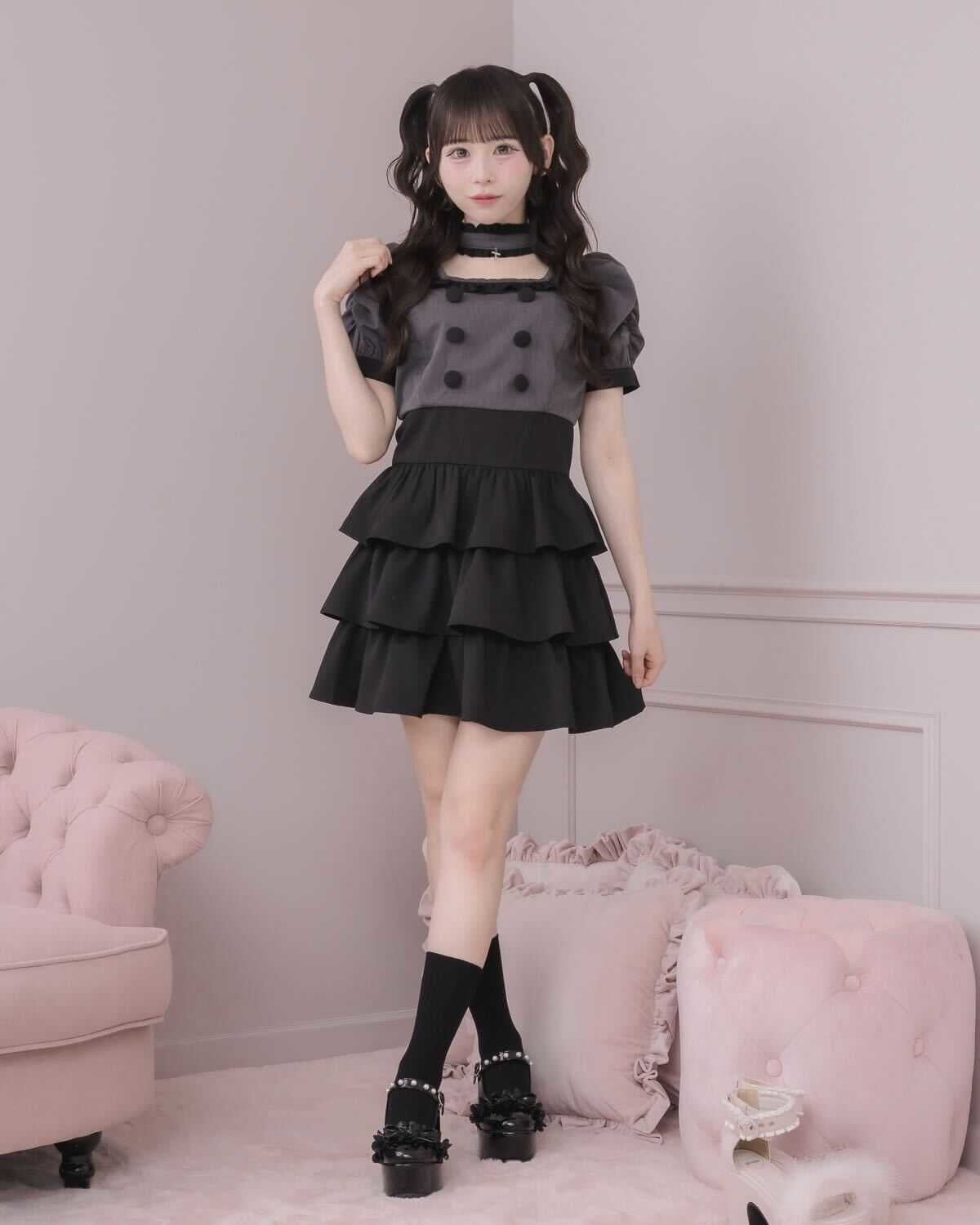 モデル身長：152cm/着用カラー：チャコール