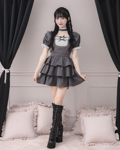 モデル身長：157cm/着用カラー : チャコール