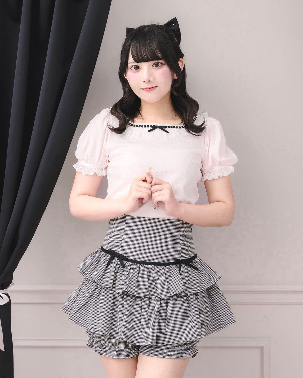 モデル身長：161cm/着用カラー：ピンク