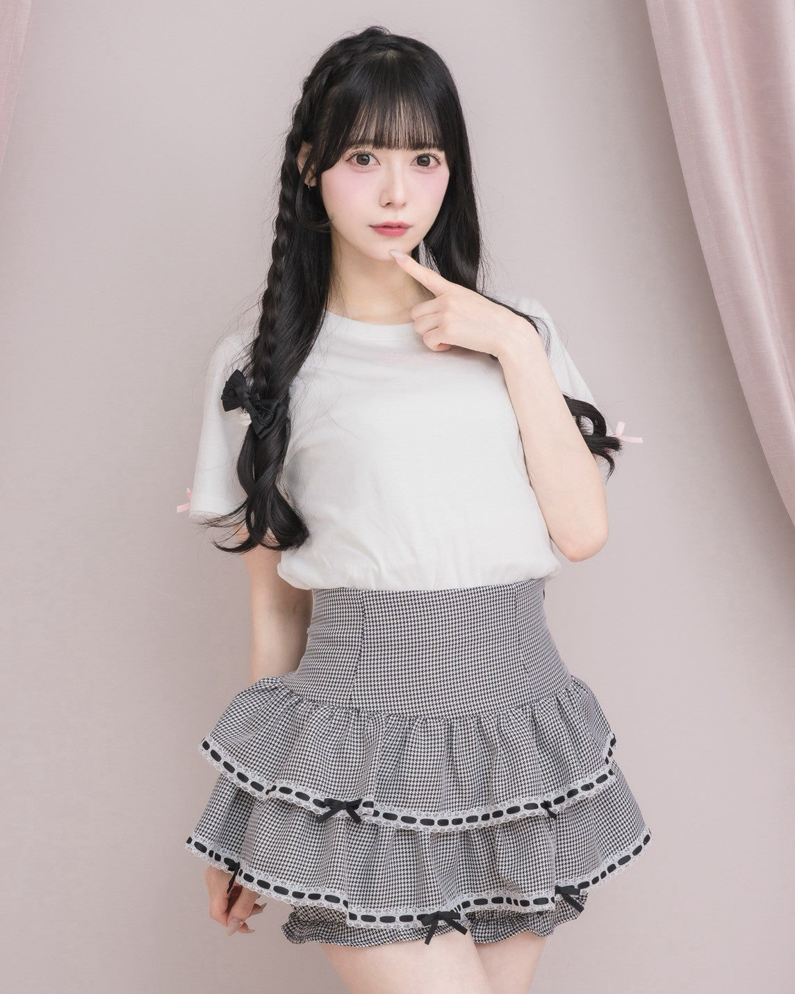モデル身長：155cm/着用カラー：ミックス