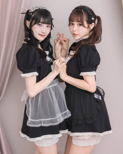 左：モデル身長157cm/着用カラー：ブラック・右：モデル身長157cm//着用カラー：ブラック×ピンク
