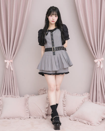 モデル身長：155cm/着用カラー：ブラックミックス
