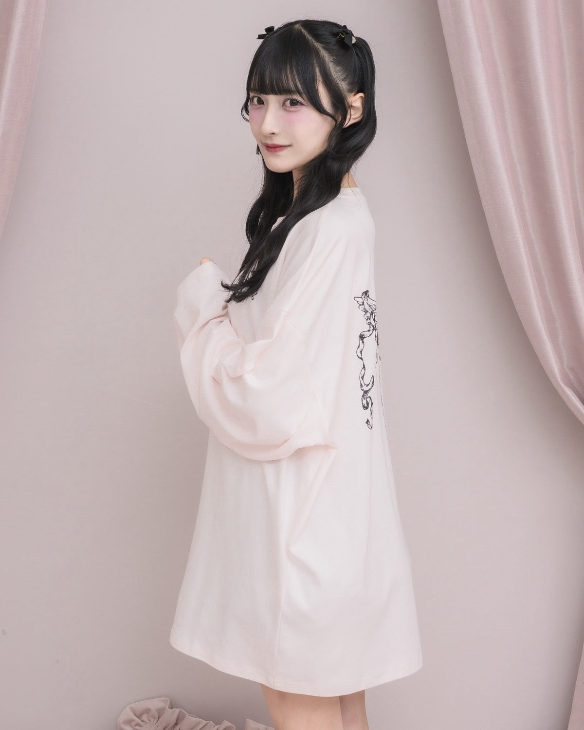 モデル身長：157cm/着用カラー：ピンク