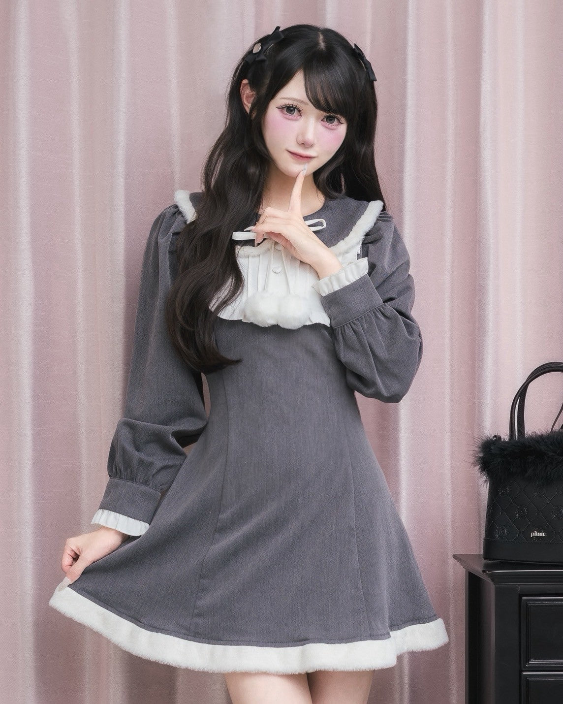 pium ドーリーワンピース ファートリミングドーリーワンピース – pium