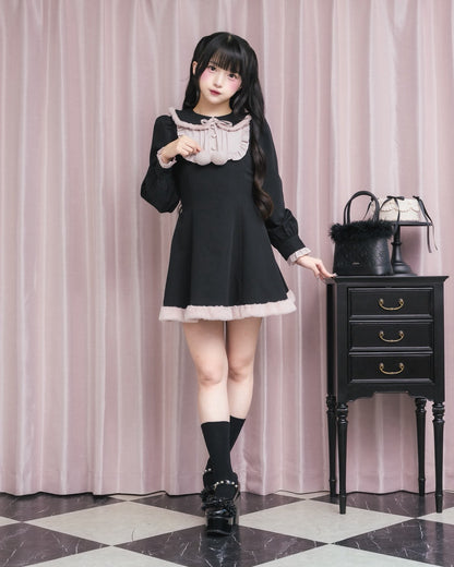 モデル身長：156cm/着用カラー:ブラック