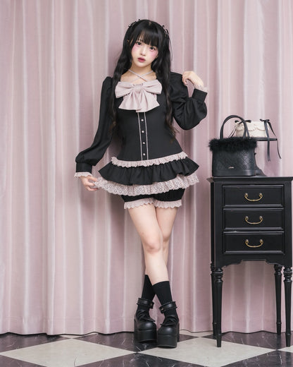 モデル身長：156cm/着用カラー:ブラック