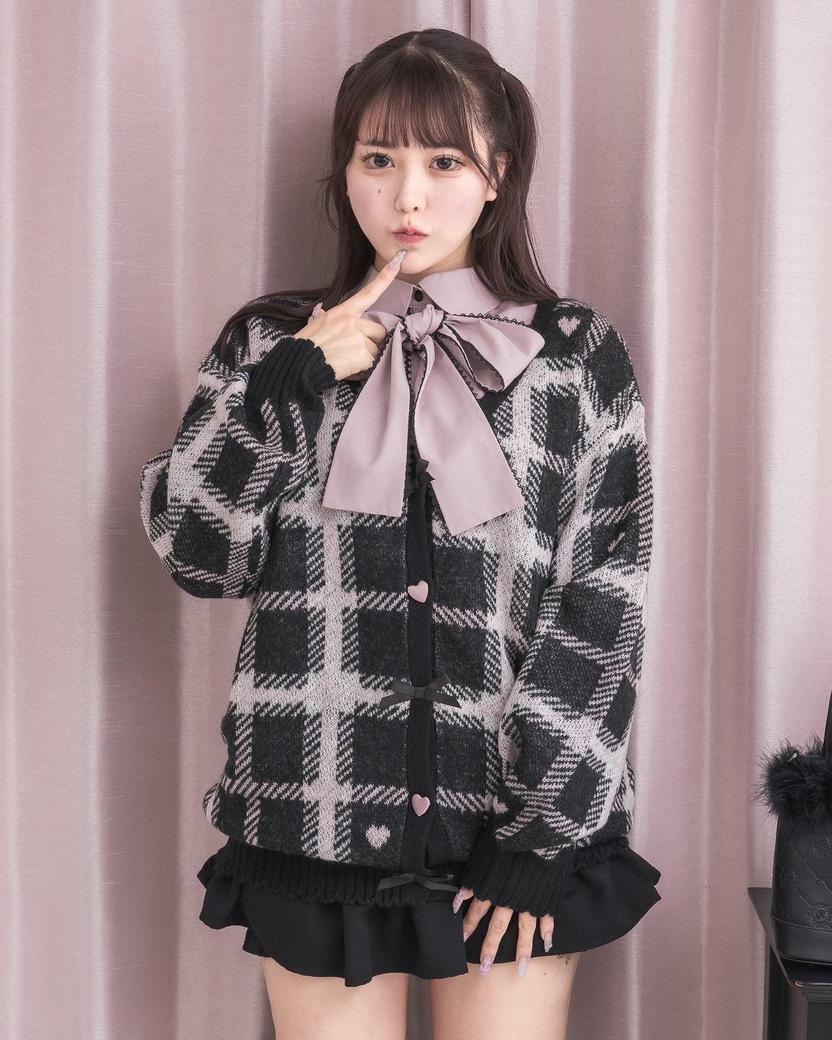 モデル身長：157cm/着用カラー:ピンク