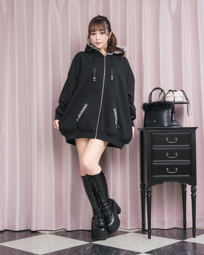 モデル身長：157cm/着用カラー：ブラック