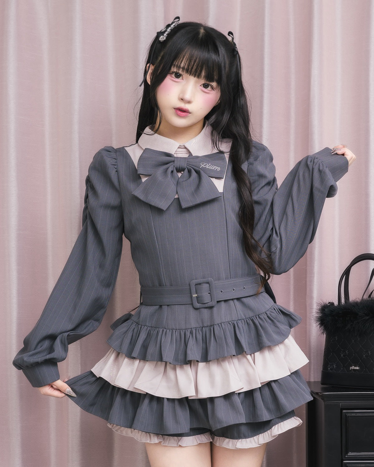 モデル身長：156cm/着用カラー：チャコール