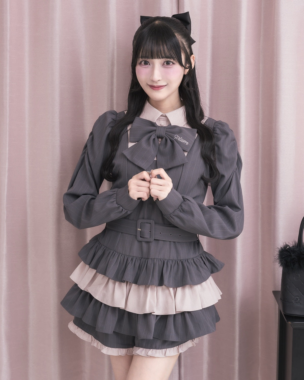 モデル身長：157cm/着用カラー：チャコール