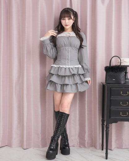 モデル身長：157cm/着用カラー:グレー