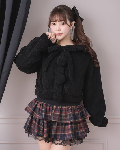 モデル身長：157cm/着用カラー：ブラック