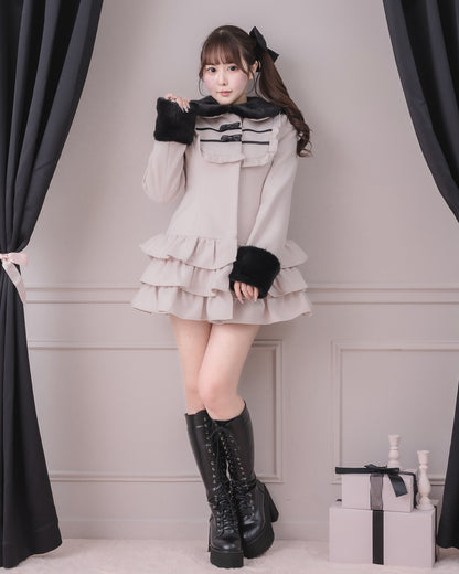 モデル身長：157cm/着用カラー：ピンク×ブラック