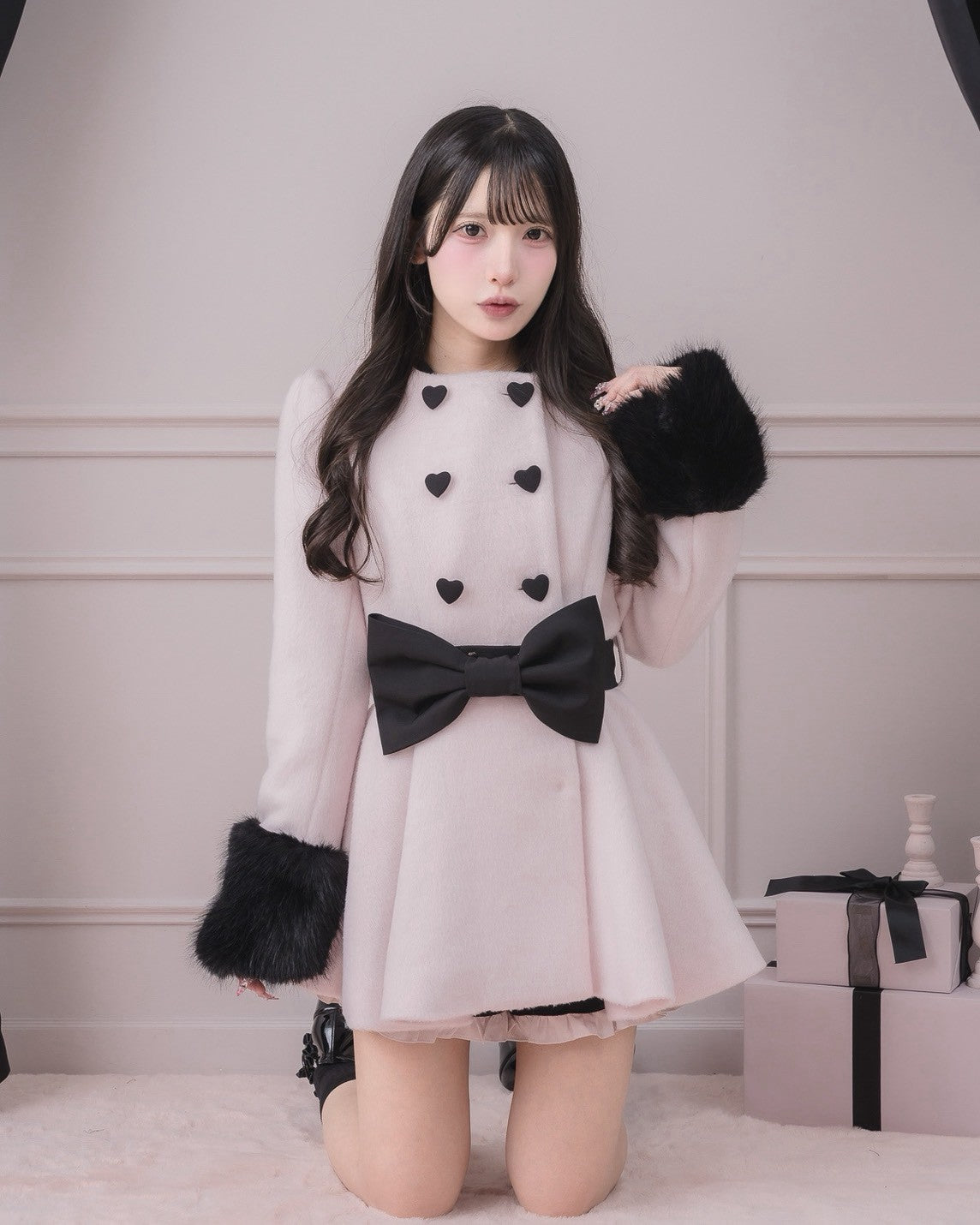 モデル身長：152cm/着用カラー：ピンク