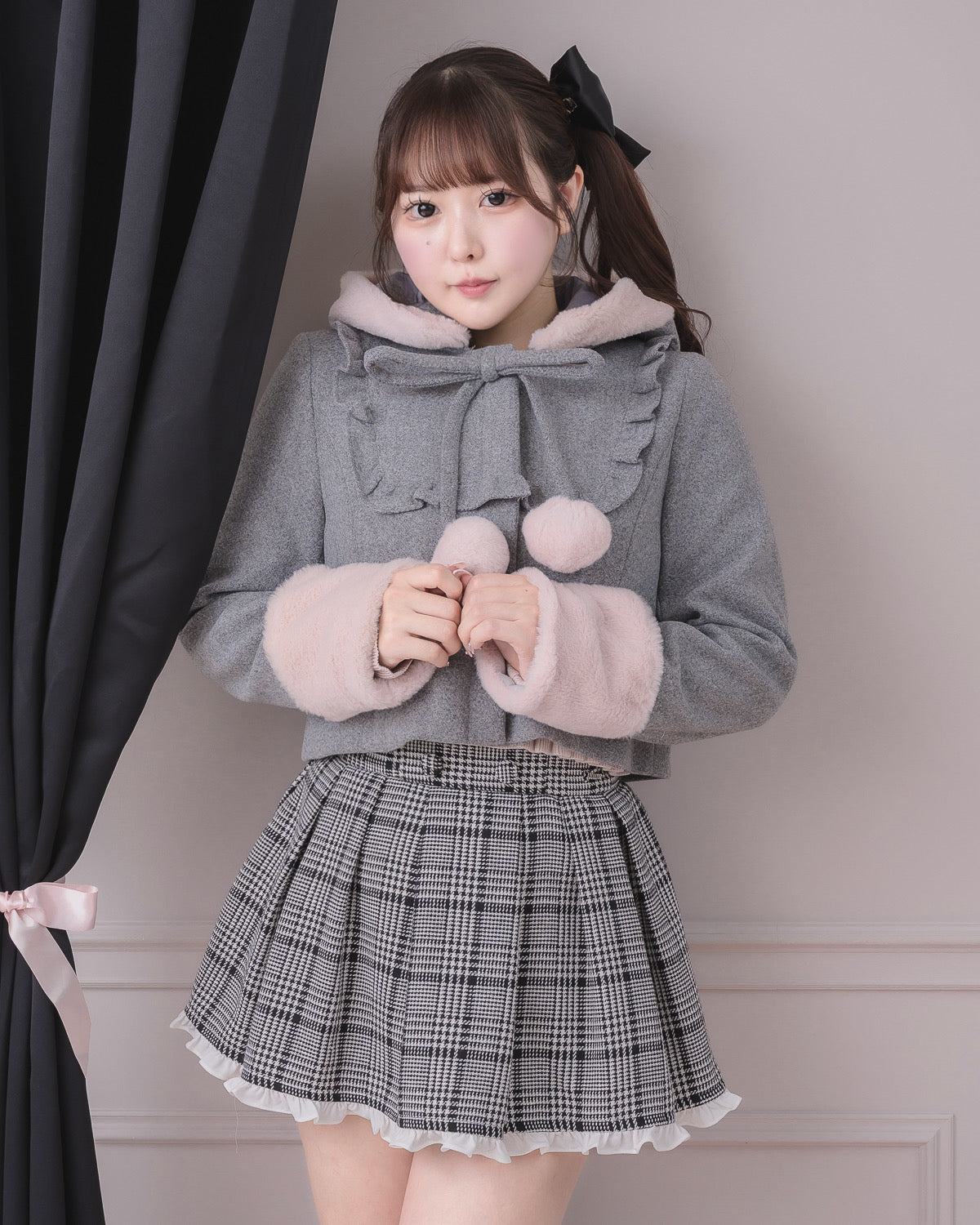 モデル身長：157cm/着用カラー：グレー