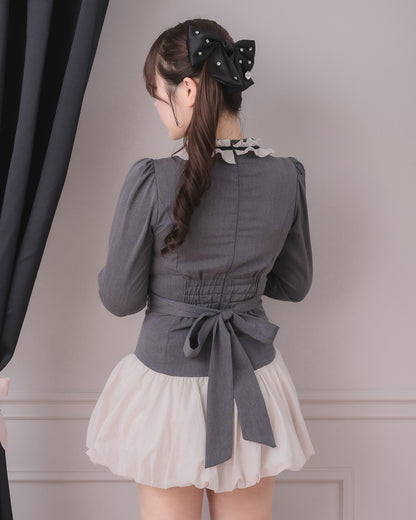 モデル身長：157cm/着用カラー：チャコール