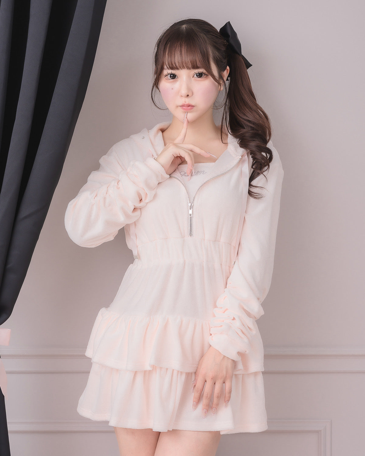 モデル身長：157cm/着用カラー：ピンク