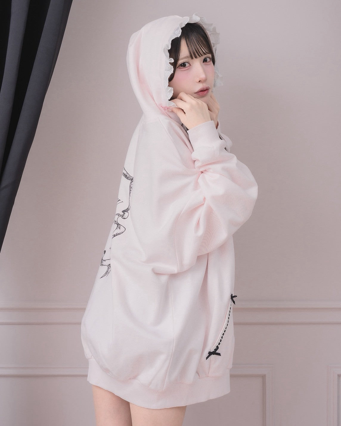 モデル身長：152cm/着用カラー：ピンク
