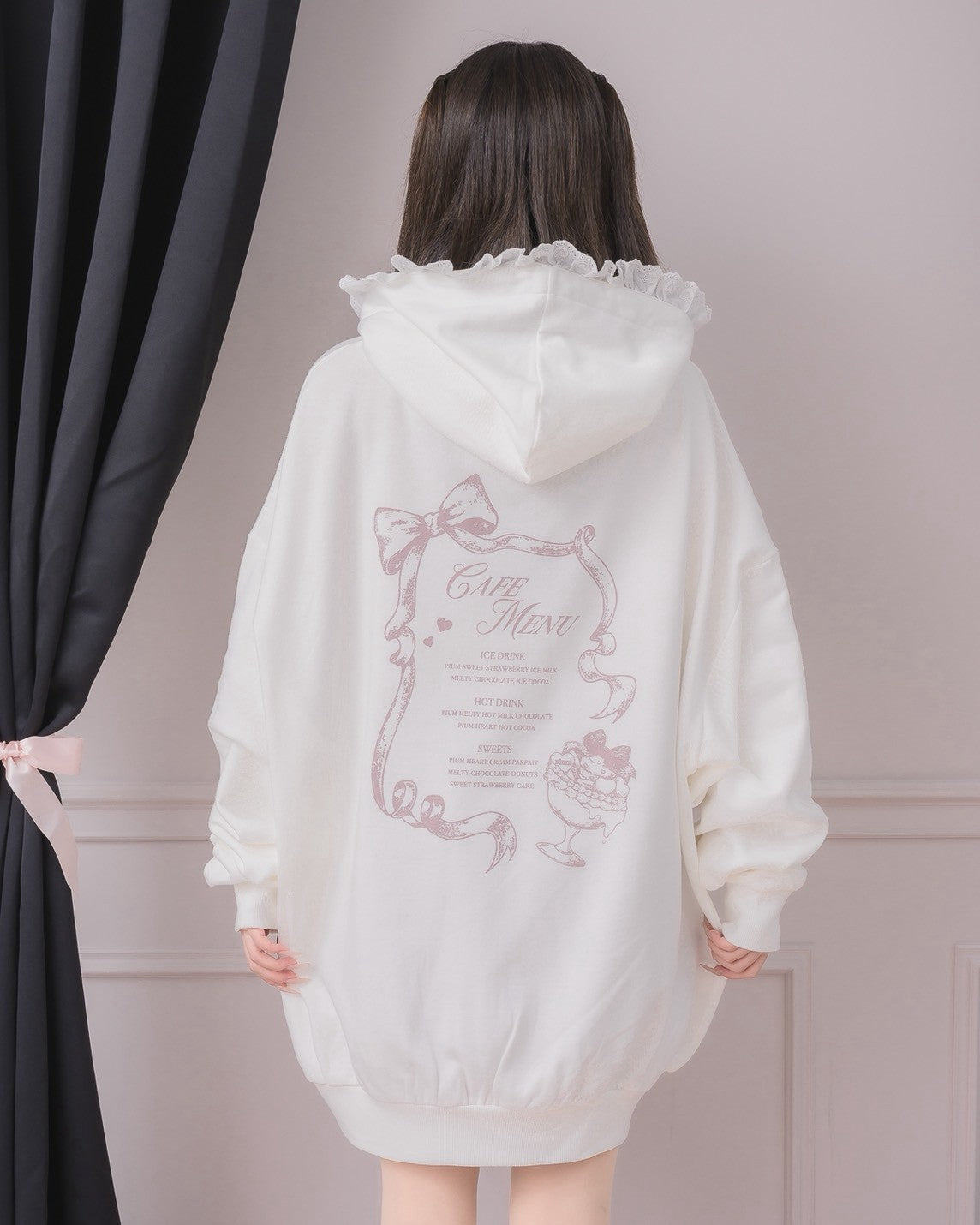 モデル身長：154cm/着用カラー：ホワイト
