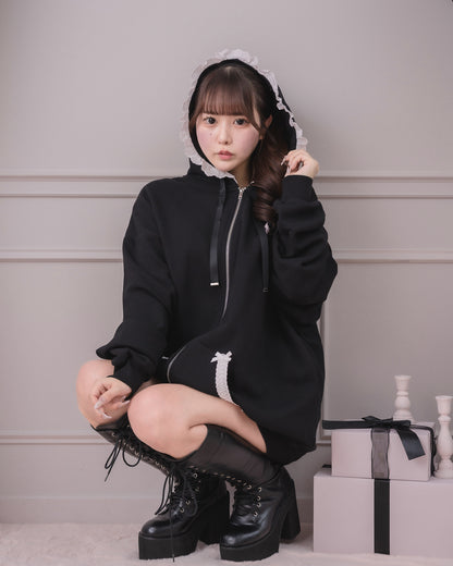 モデル身長：157cm/着用カラー：ブラック