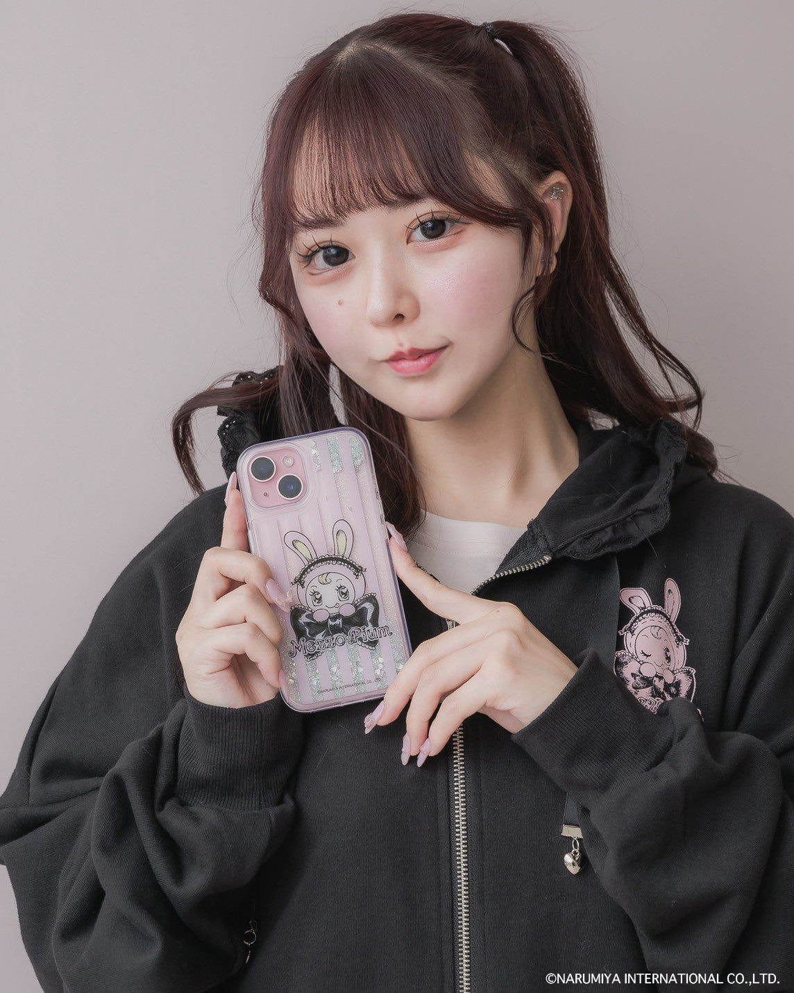 pium×Mezzo Piano リボンベリエちゃんiPhoneケース