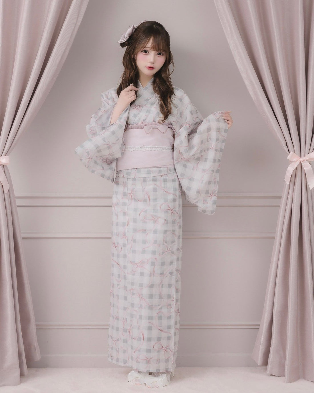 モデル身長：160cm/着用カラー:グレー