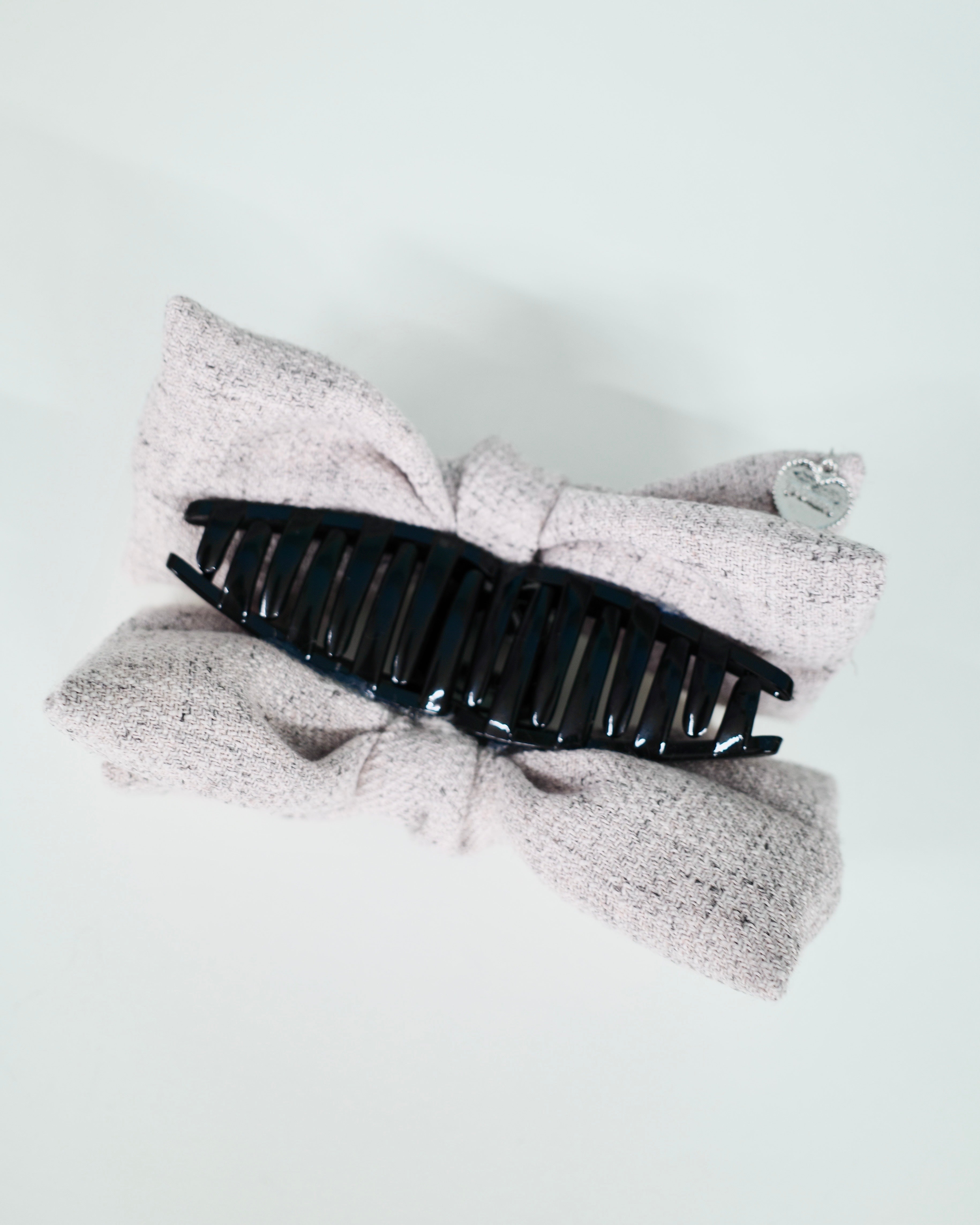 ビッグリボンツイードヘアクリップ – pium