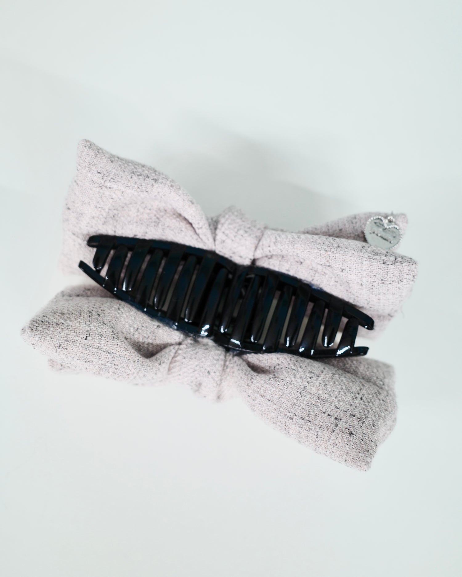 ビッグリボンツイードヘアクリップ