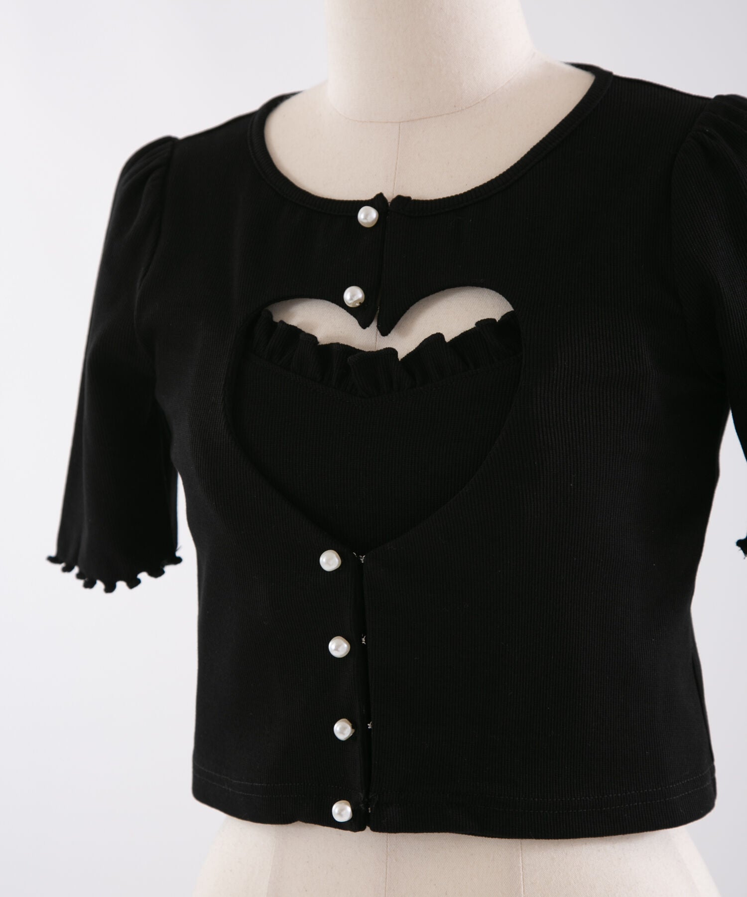 ハートオープンカーデ×キャミセット