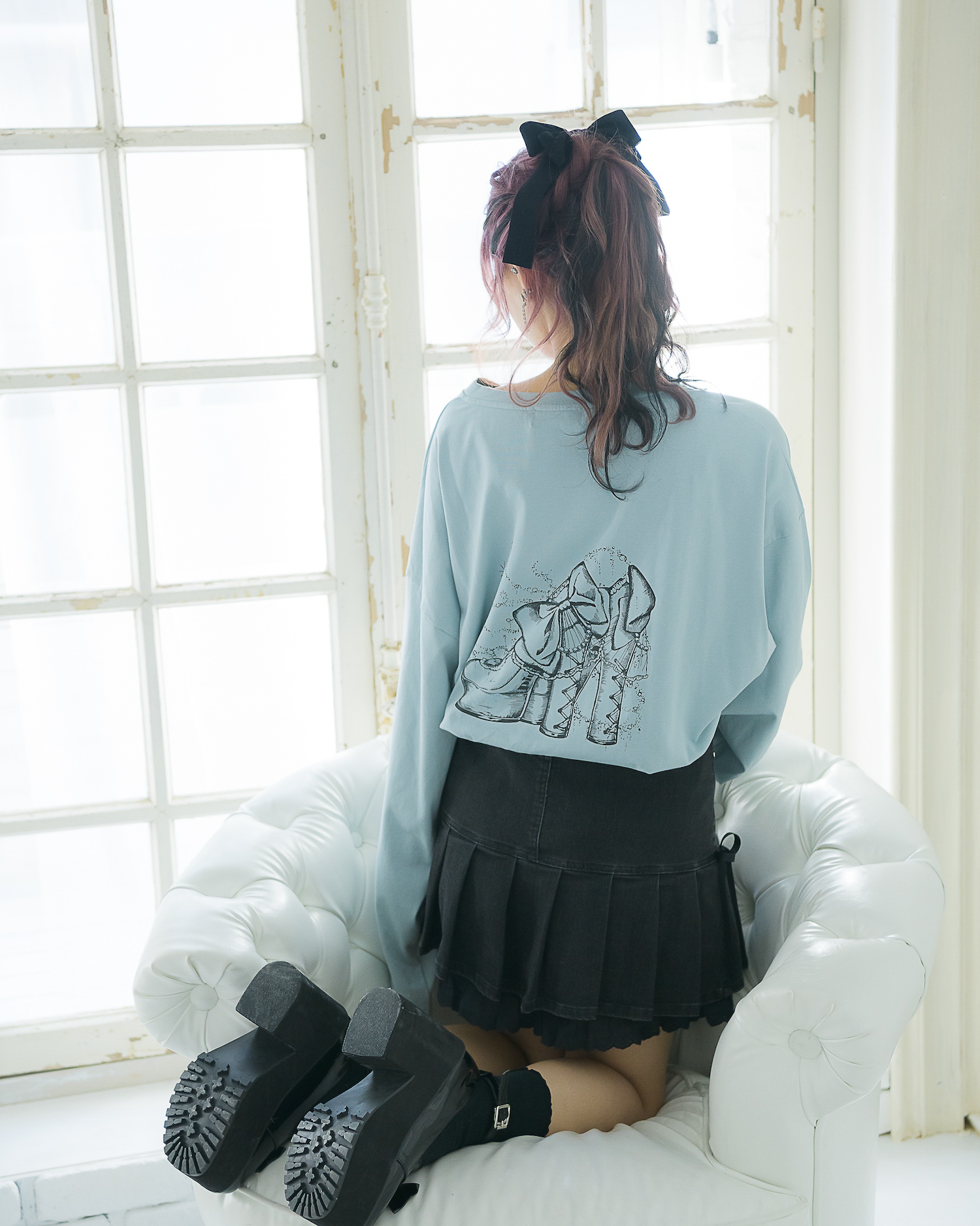 piumハイヒールオーバーサイズロングTシャツ